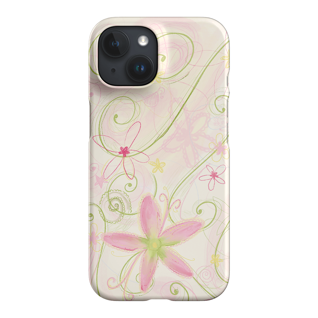Swirl Pink Printed Phone Cases iPhone 15 / Snap by Kayla Carr - The Dairy