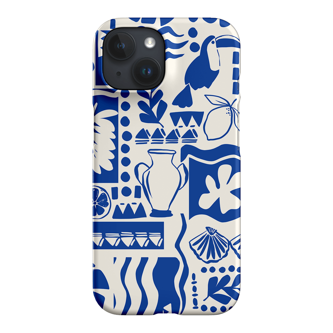Toucan Blue Printed Phone Cases iPhone 15 / Snap by Charlie Taylor - The Dairy