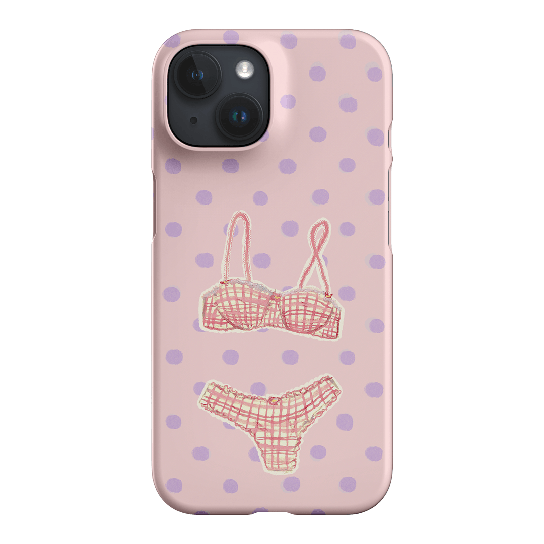 Vintage Gingham Printed Phone Cases iPhone 15 / Snap by Kayla Carr - The Dairy