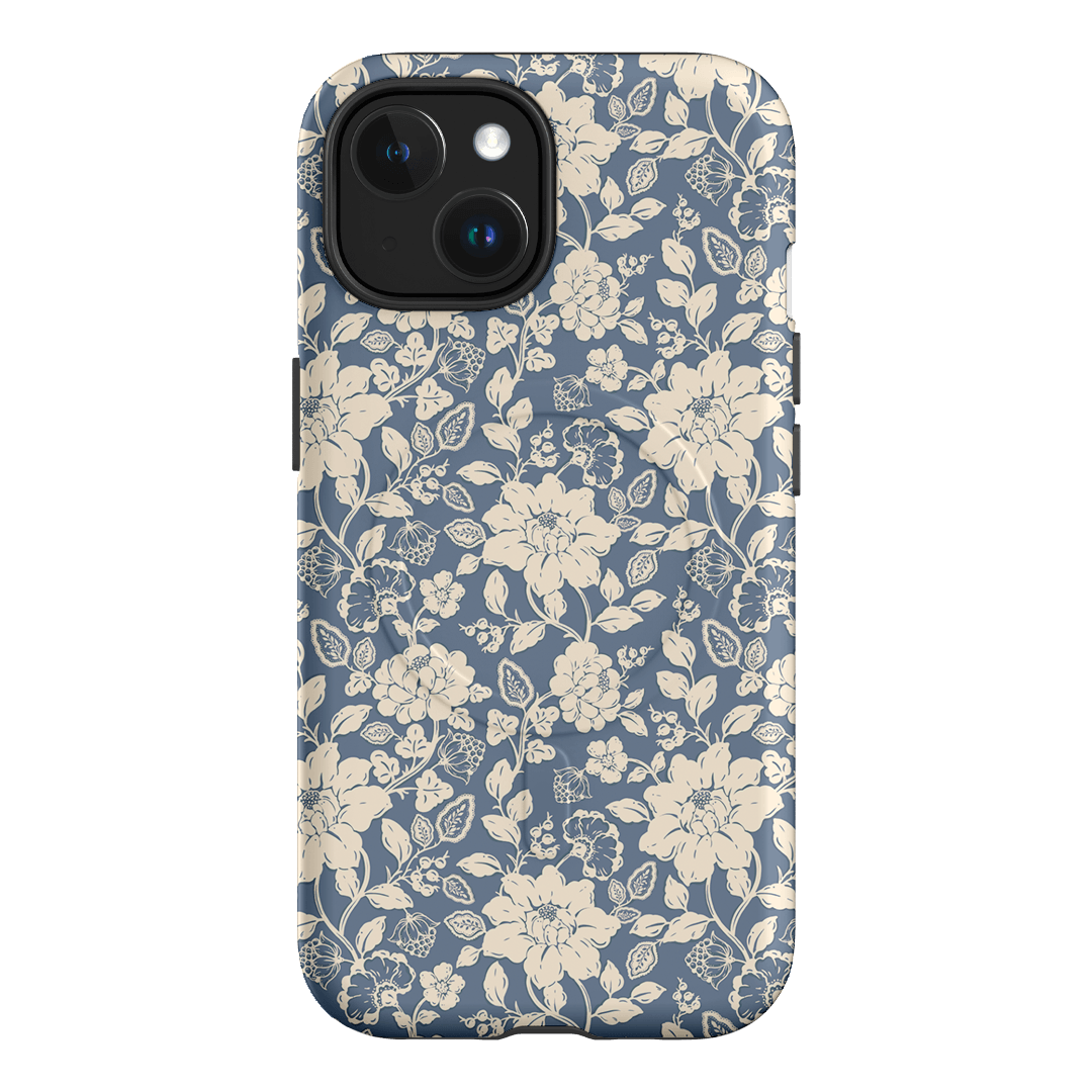 Blue Garden Printed Phone Cases iPhone 15 / Armoured MagSafe by Kasiags Art - The Dairy