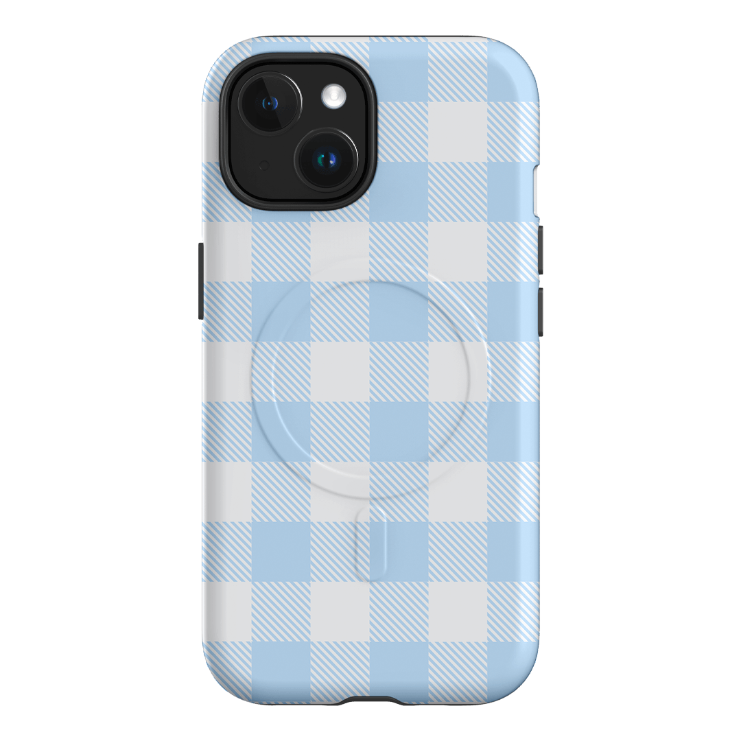 Cloud Plaid Printed Phone Cases iPhone 15 / Armoured MagSafe by The Dairy - The Dairy