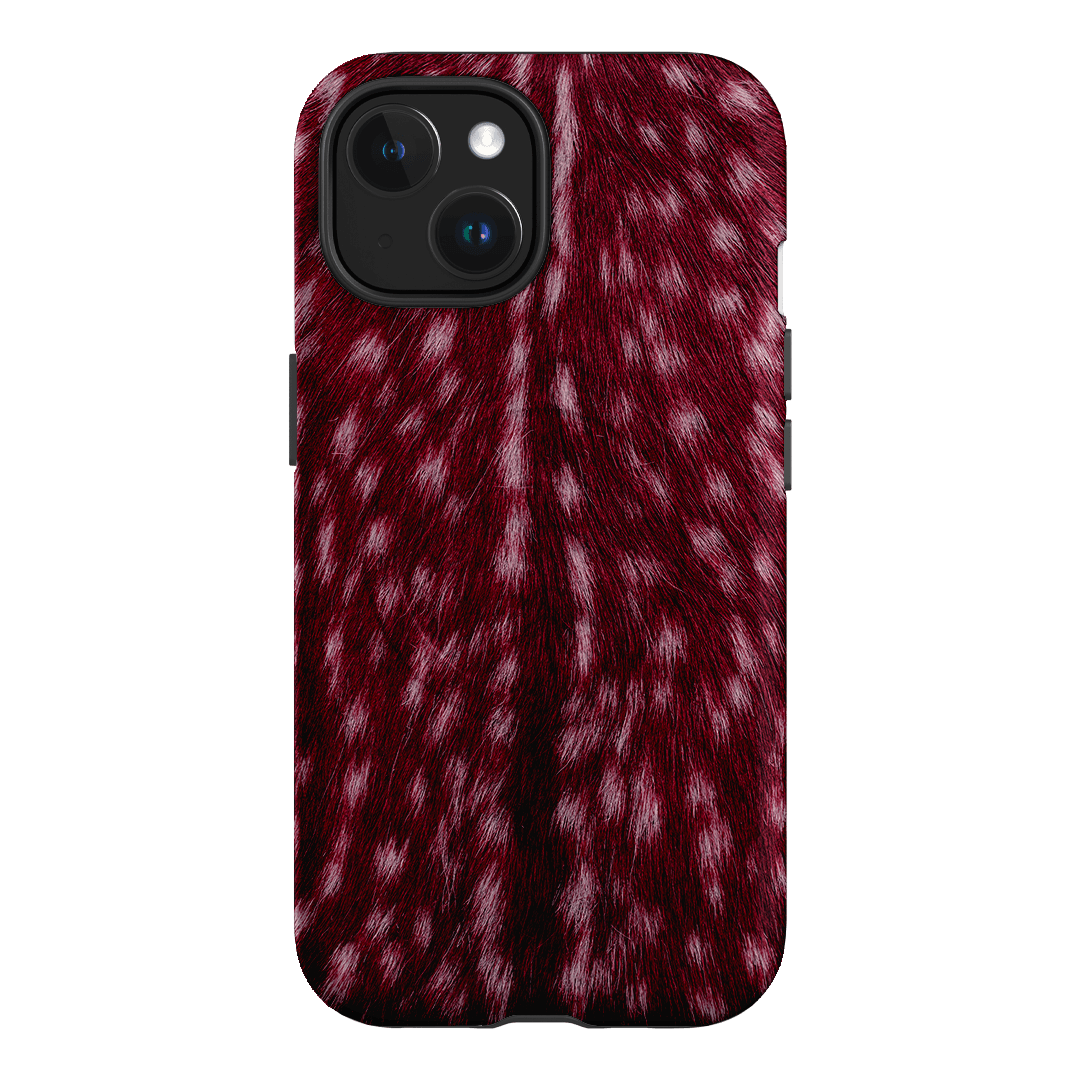 Fawn Burgundy Printed Phone Cases iPhone 15 / Armoured MagSafe by The Dairy - The Dairy