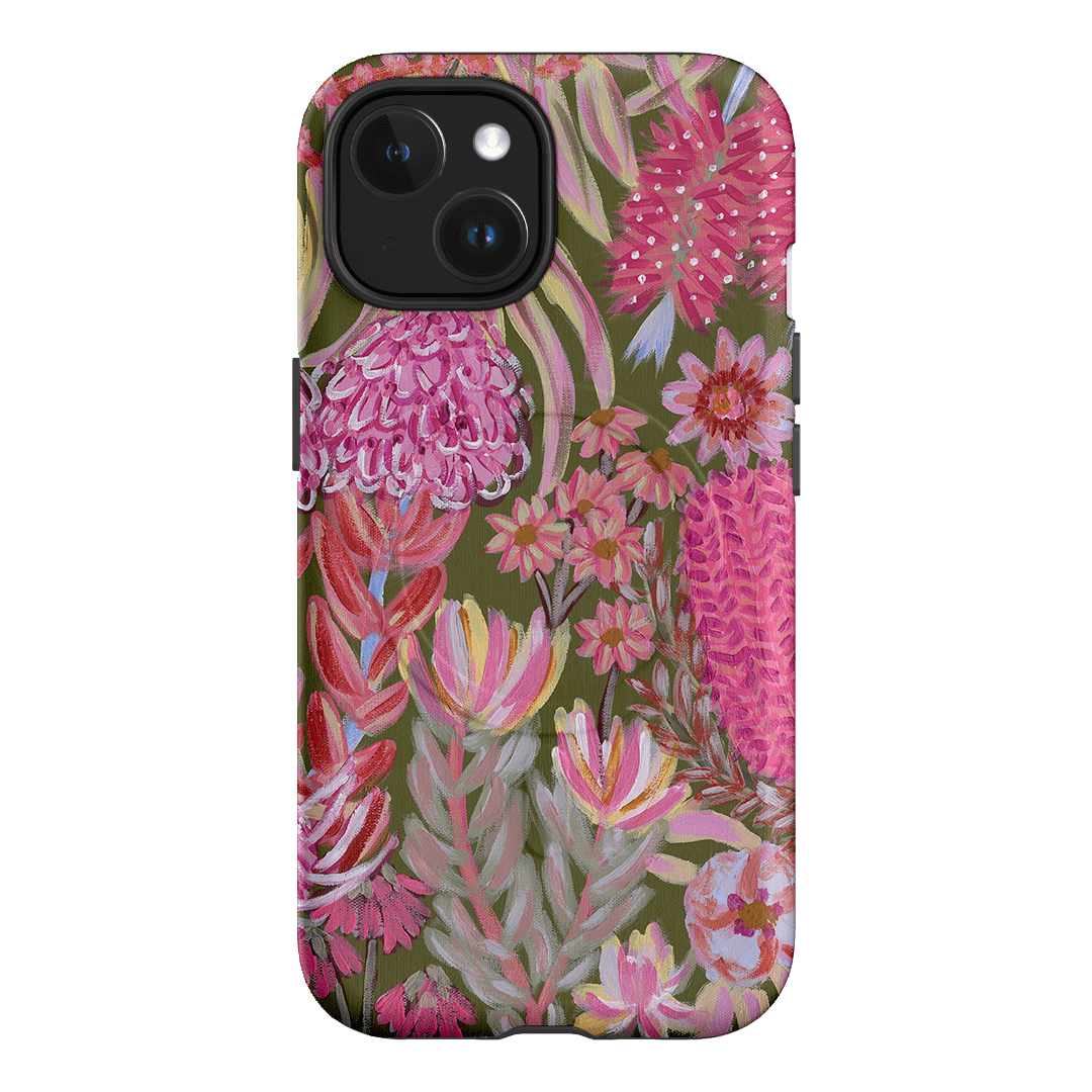 Floral Island Printed Phone Cases iPhone 15 / Armoured MagSafe by Amy Gibbs - The Dairy