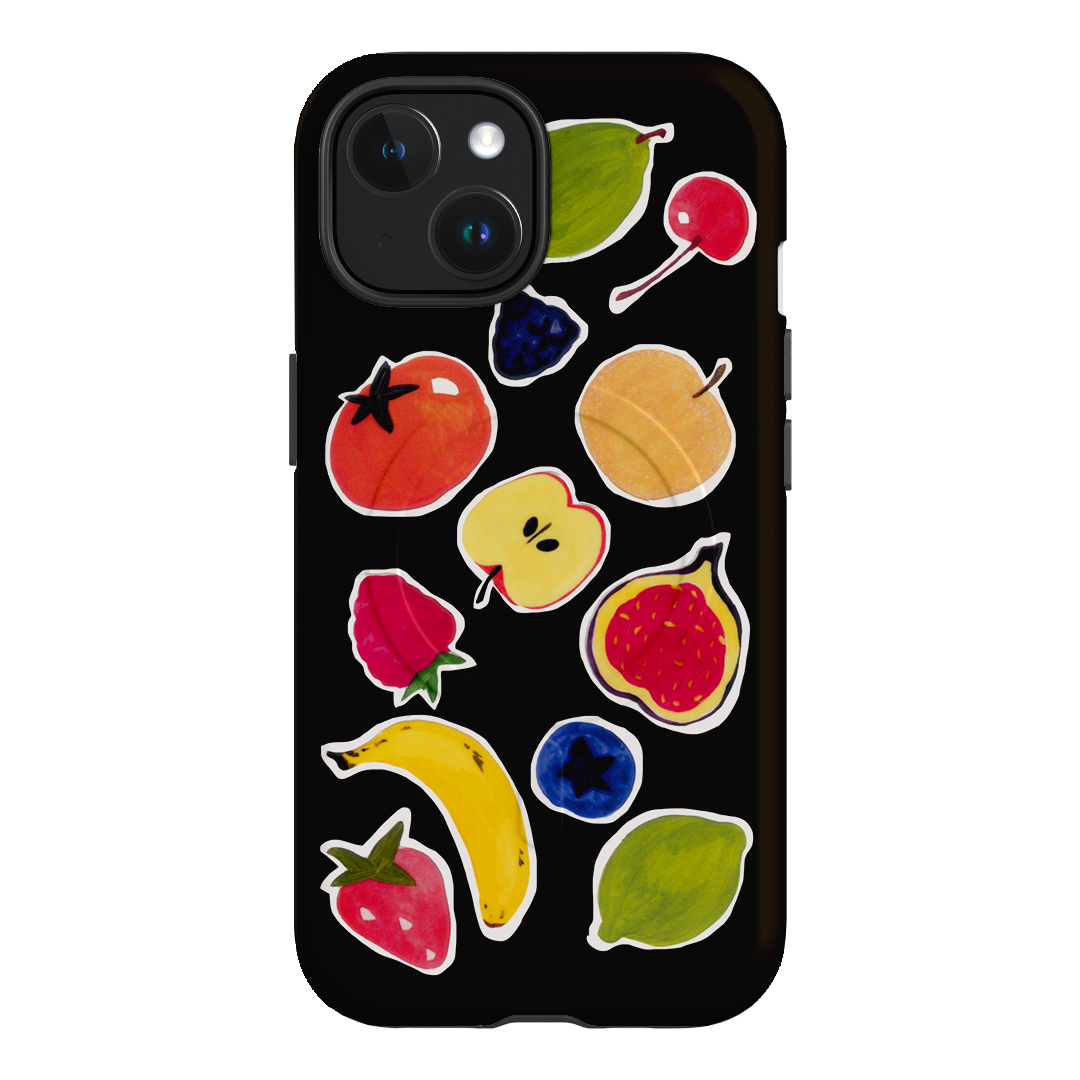 Fruit Stickers Printed Phone Cases iPhone 15 / Armoured MagSafe by Studio Bon - The Dairy