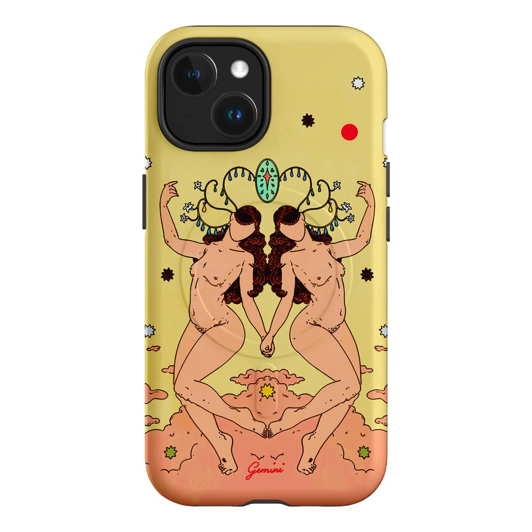Gemini Season Printed Phone Cases iPhone 15 / Armoured MagSafe by Easty Beasty - The Dairy