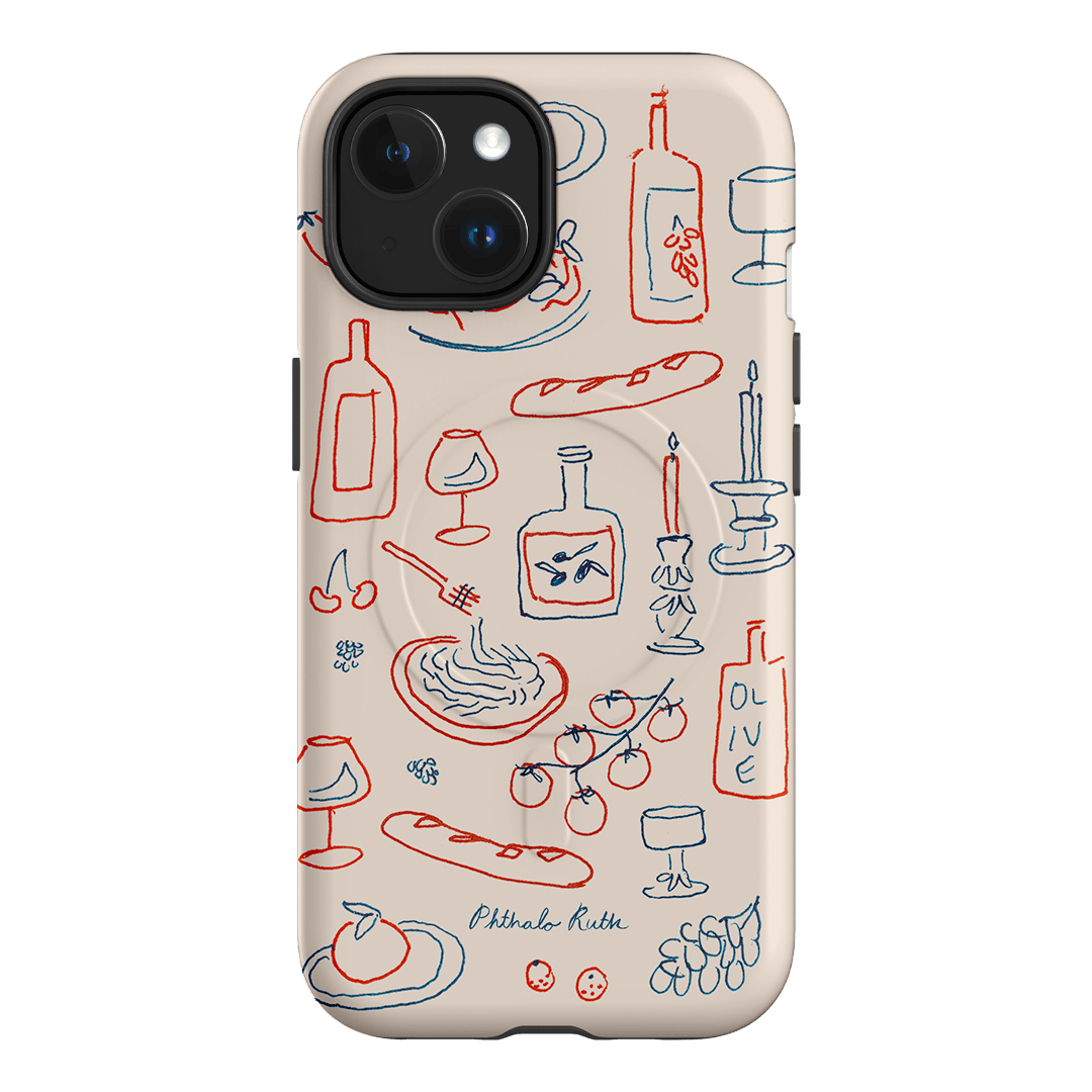 Italian Fare Printed Phone Cases iPhone 15 / Armoured MagSafe by Phthalo Ruth - The Dairy