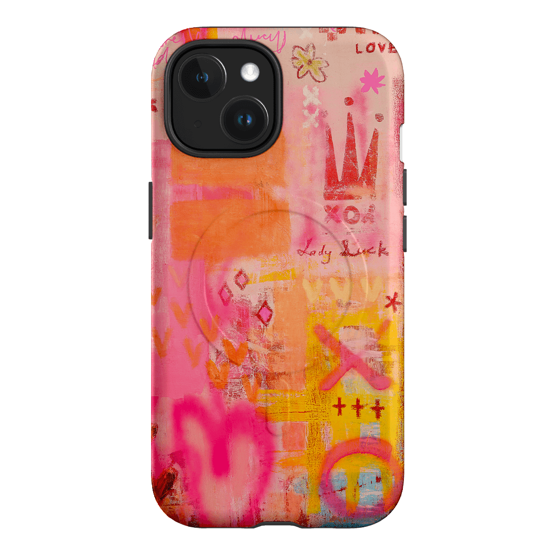 Lady Luck Printed Phone Cases iPhone 15 / Armoured MagSafe by Jackie Green - The Dairy