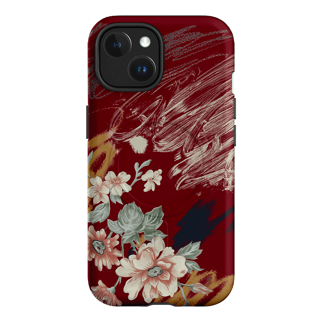 Love Floral Printed Phone Cases iPhone 15 / Armoured MagSafe by Desmond & Dempsey - The Dairy