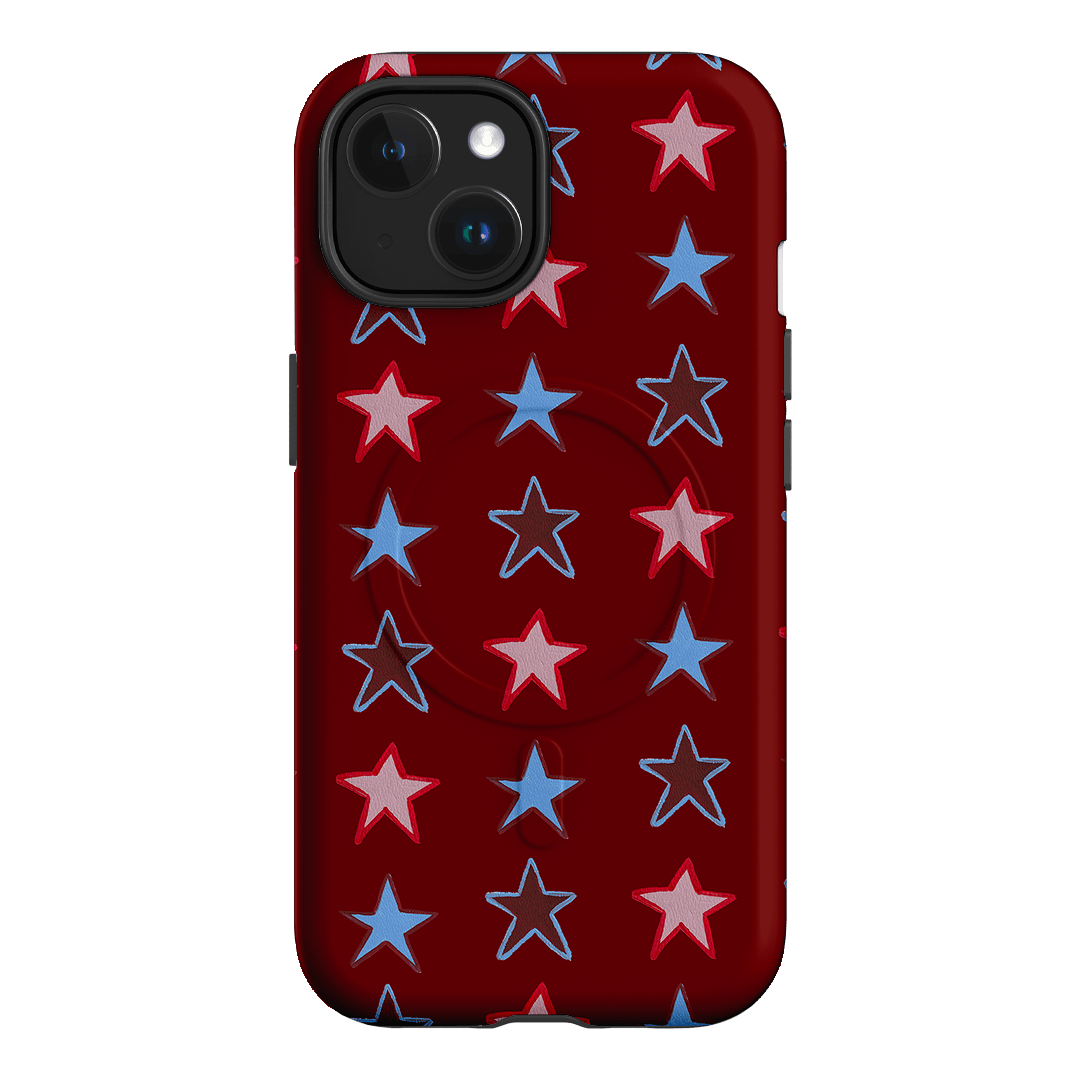 Lucky Stars Rouge Printed Phone Cases iPhone 15 / Armoured MagSafe by BG. Studio - The Dairy