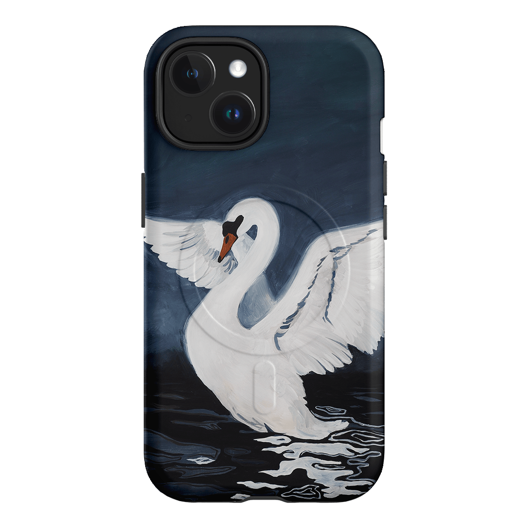 Midnight Swan Printed Phone Cases iPhone 15 / Armoured MagSafe by Lisa Hu - The Dairy