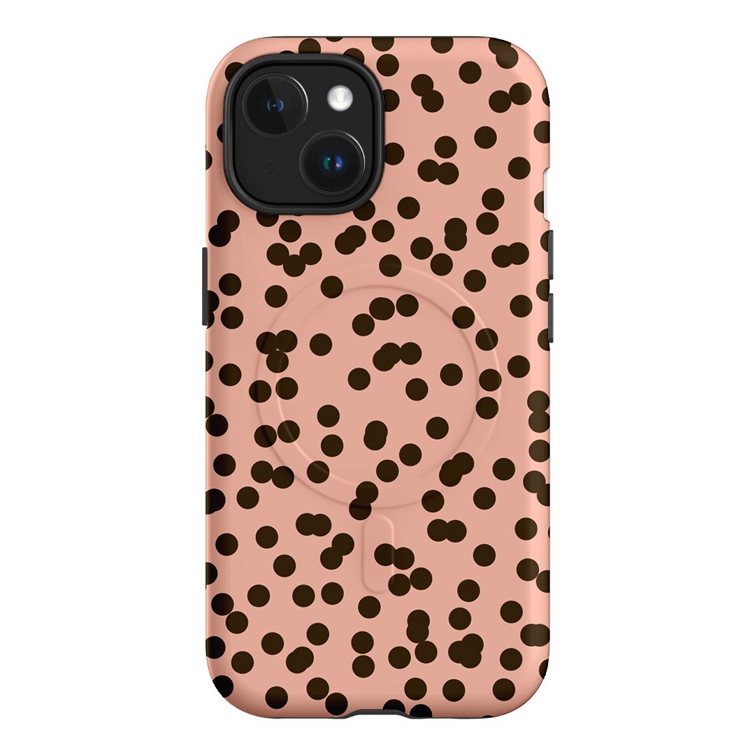 Mini Confetti Pink Chocolate Printed Phone Cases iPhone 15 / Armoured MagSafe by Veronica Tucker - The Dairy