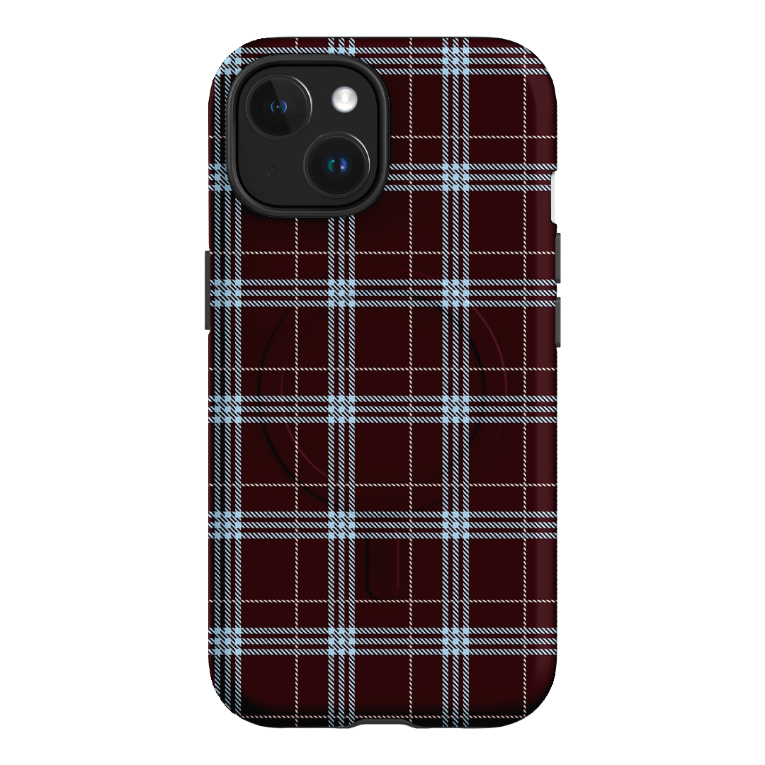 Mocha Plaid Printed Phone Cases iPhone 15 / Armoured MagSafe by The Dairy - The Dairy