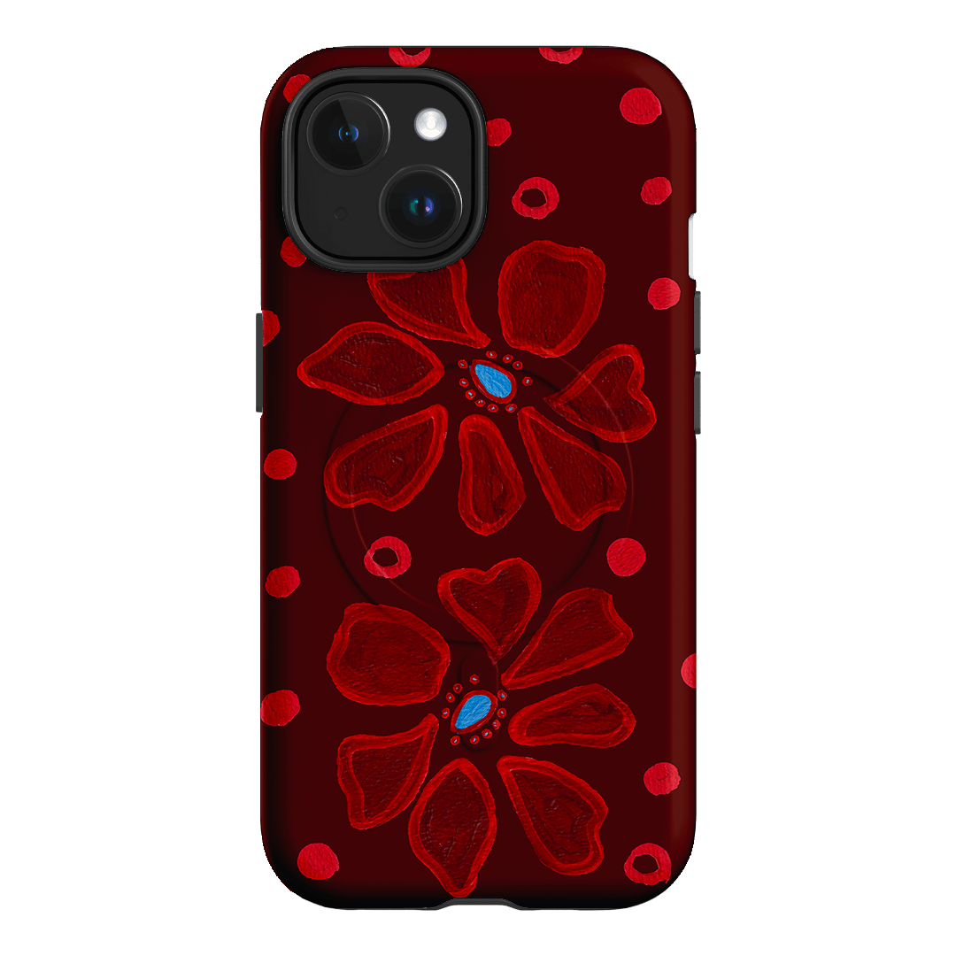 Painted Petal Rouge Printed Phone Cases iPhone 15 / Armoured MagSafe by BG. Studio - The Dairy