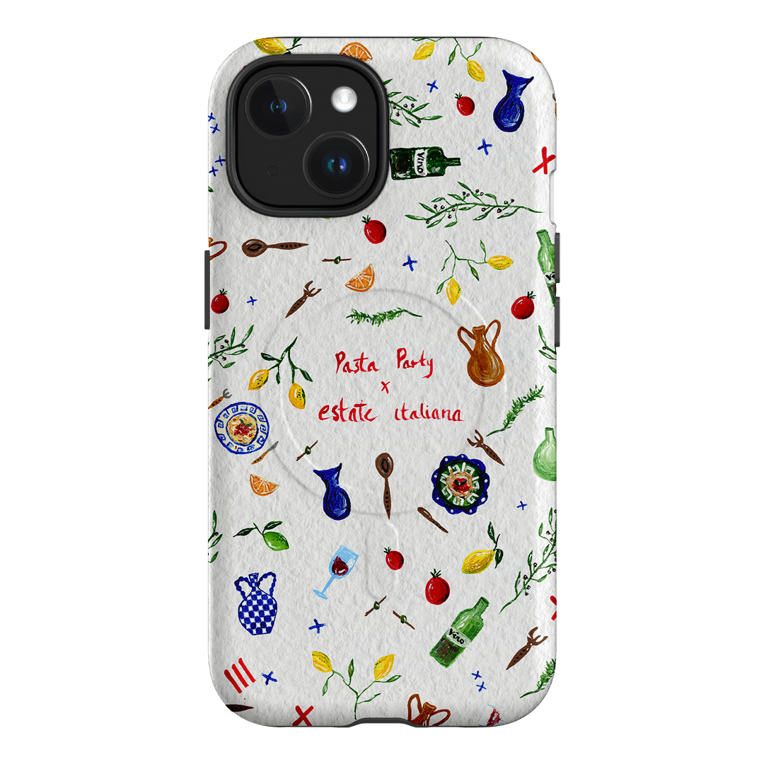 Pasta Party Printed Phone Cases iPhone 15 / Armoured MagSafe by BG. Studio - The Dairy