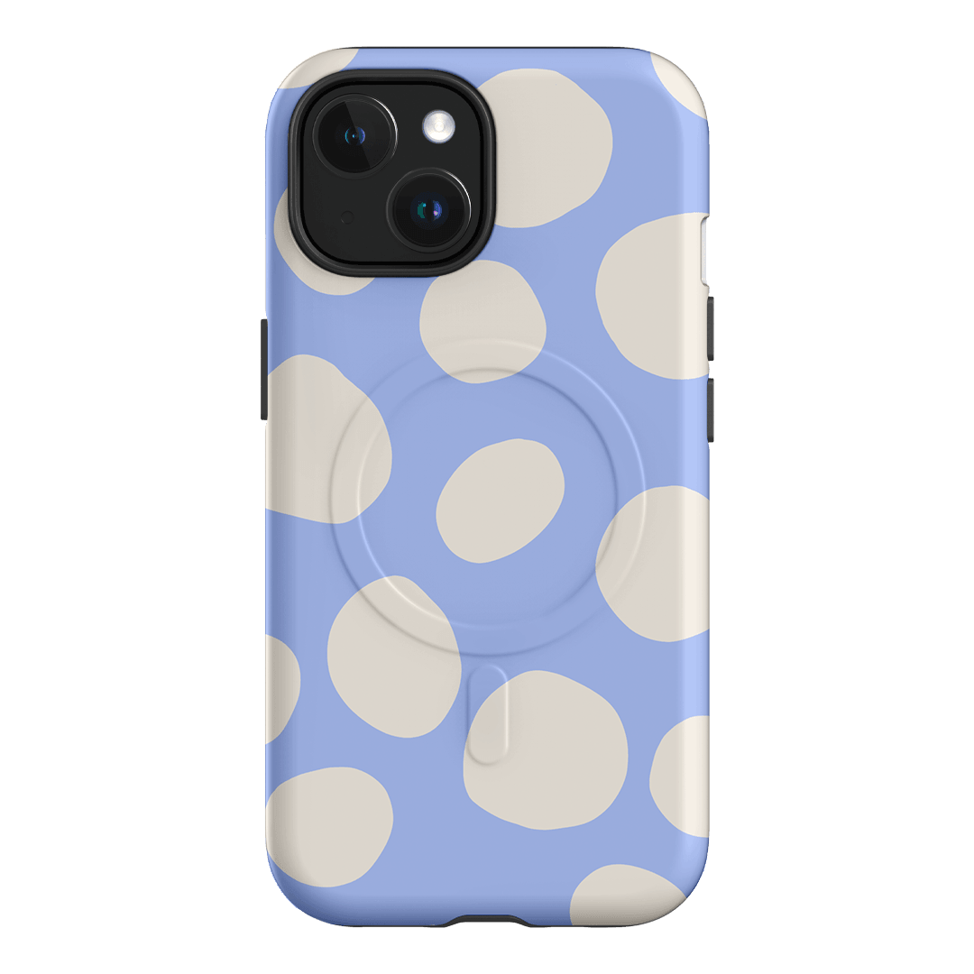 Pebbles Periwinkle Salt Printed Phone Cases iPhone 15 / Armoured MagSafe by Veronica Tucker - The Dairy