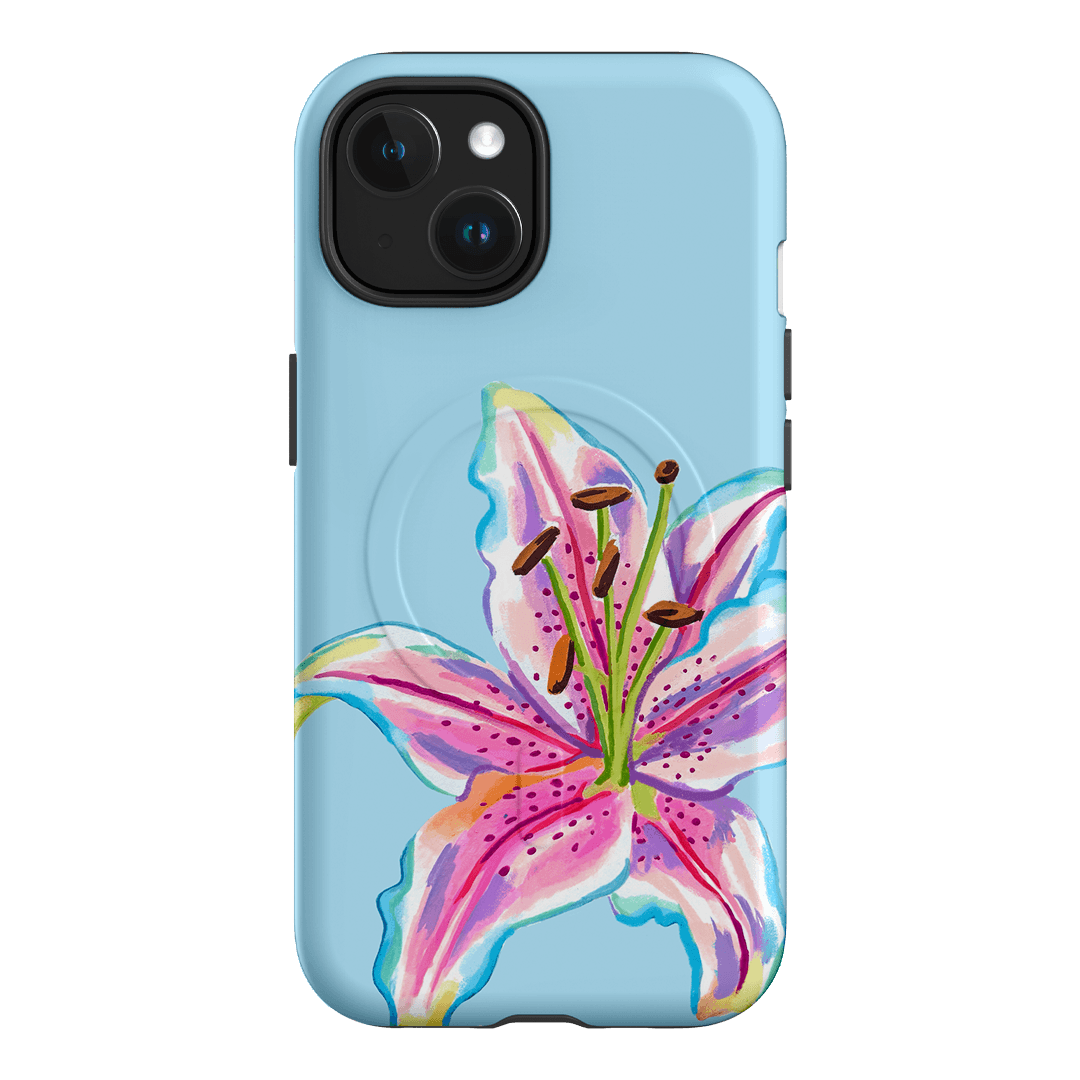 Sky Lily Printed Phone Cases iPhone 15 / Armoured MagSafe by Femke Studio - The Dairy
