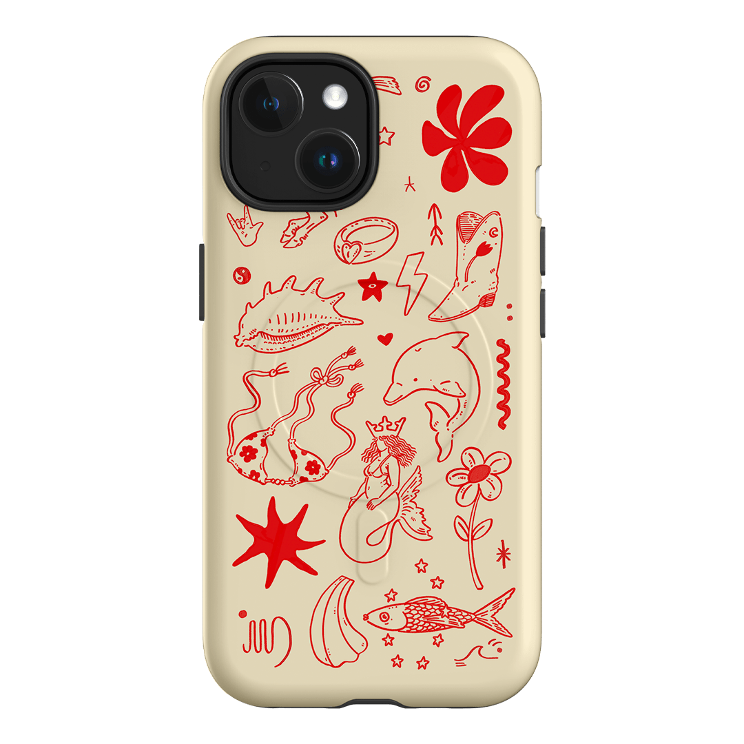 Spiced Cowboy Cream Printed Phone Cases iPhone 15 / Armoured MagSafe by Easty Beasty - The Dairy