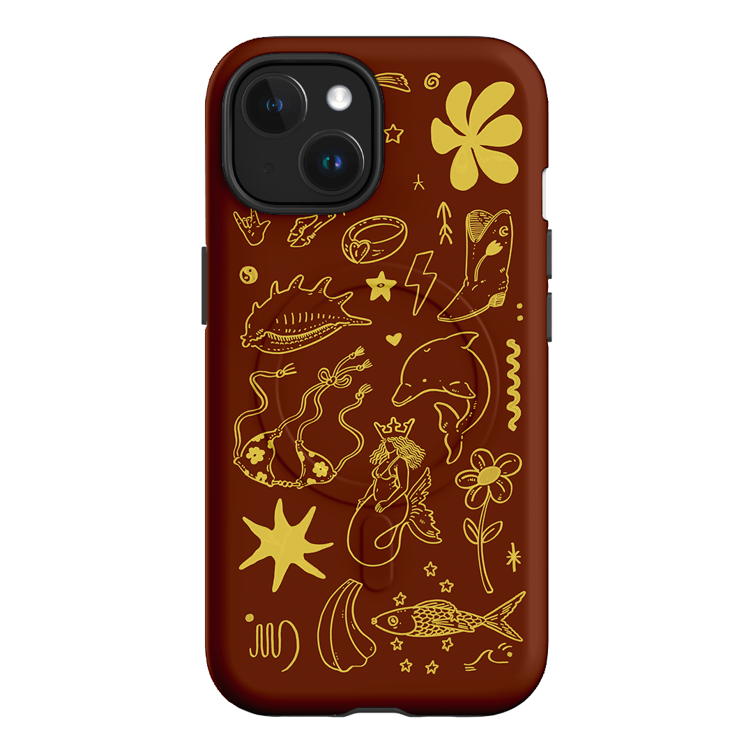 Spiced Cowboy Chocolate Printed Phone Cases iPhone 15 / Armoured MagSafe by Easty Beasty - The Dairy