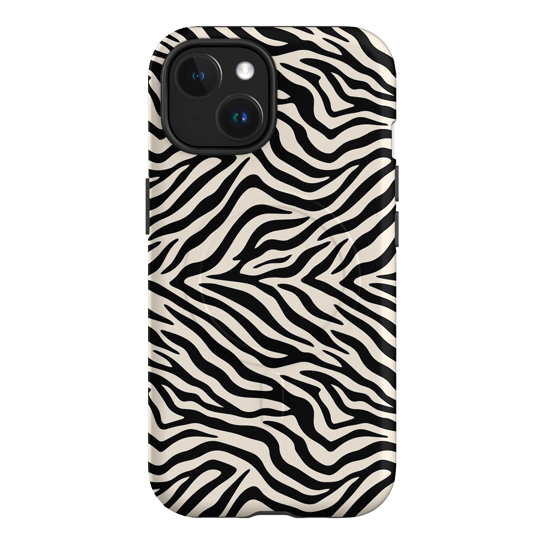 Zebra Ink Printed Phone Cases iPhone 15 / Armoured MagSafe by The Dairy - The Dairy