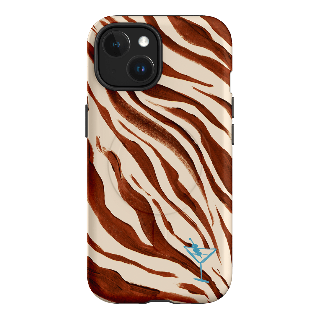 Zebra Tini Printed Phone Cases iPhone 15 / Armoured MagSafe by Charlie Taylor - The Dairy