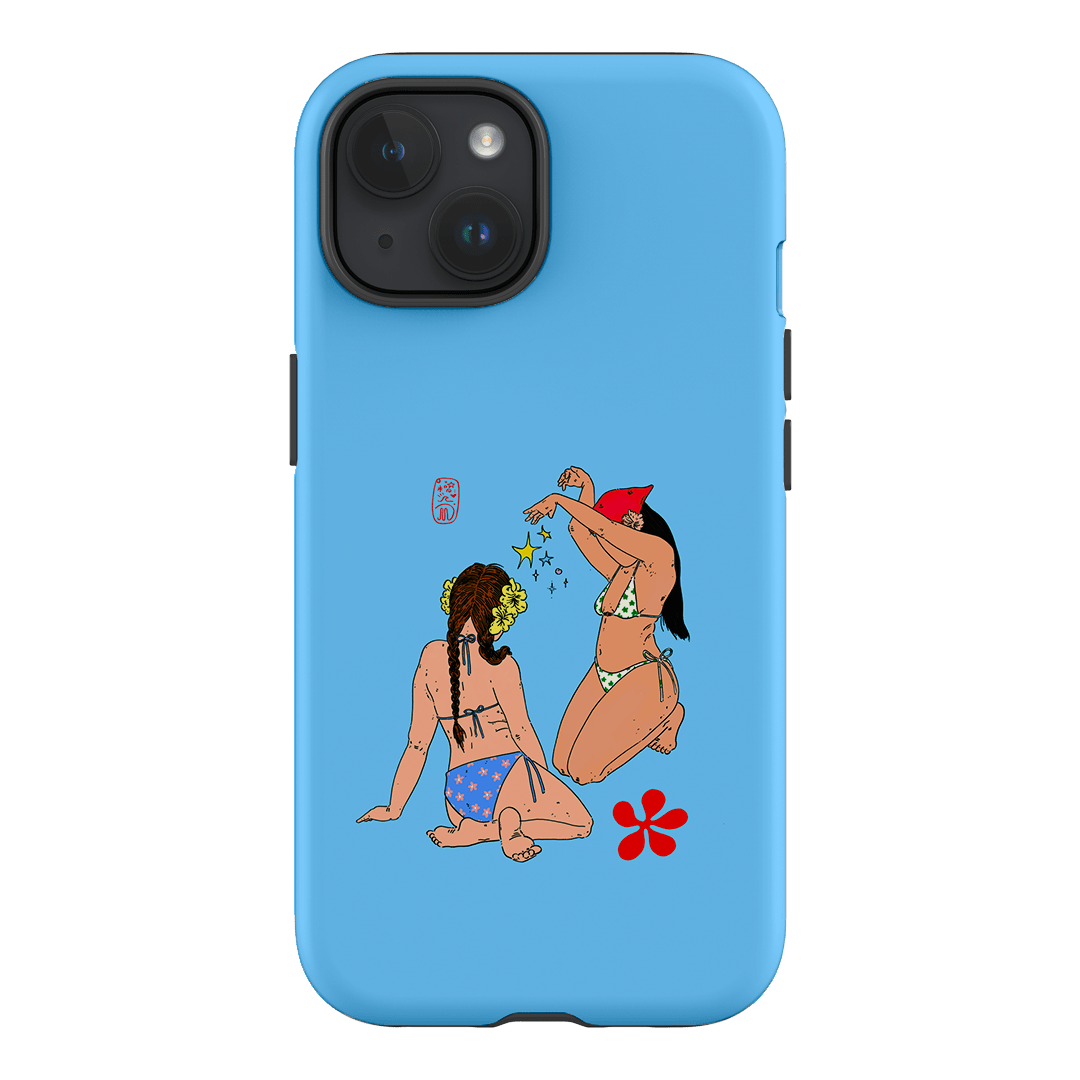 Babe Magic Blue Printed Phone Cases iPhone 15 / Armoured by Easty Beasty - The Dairy