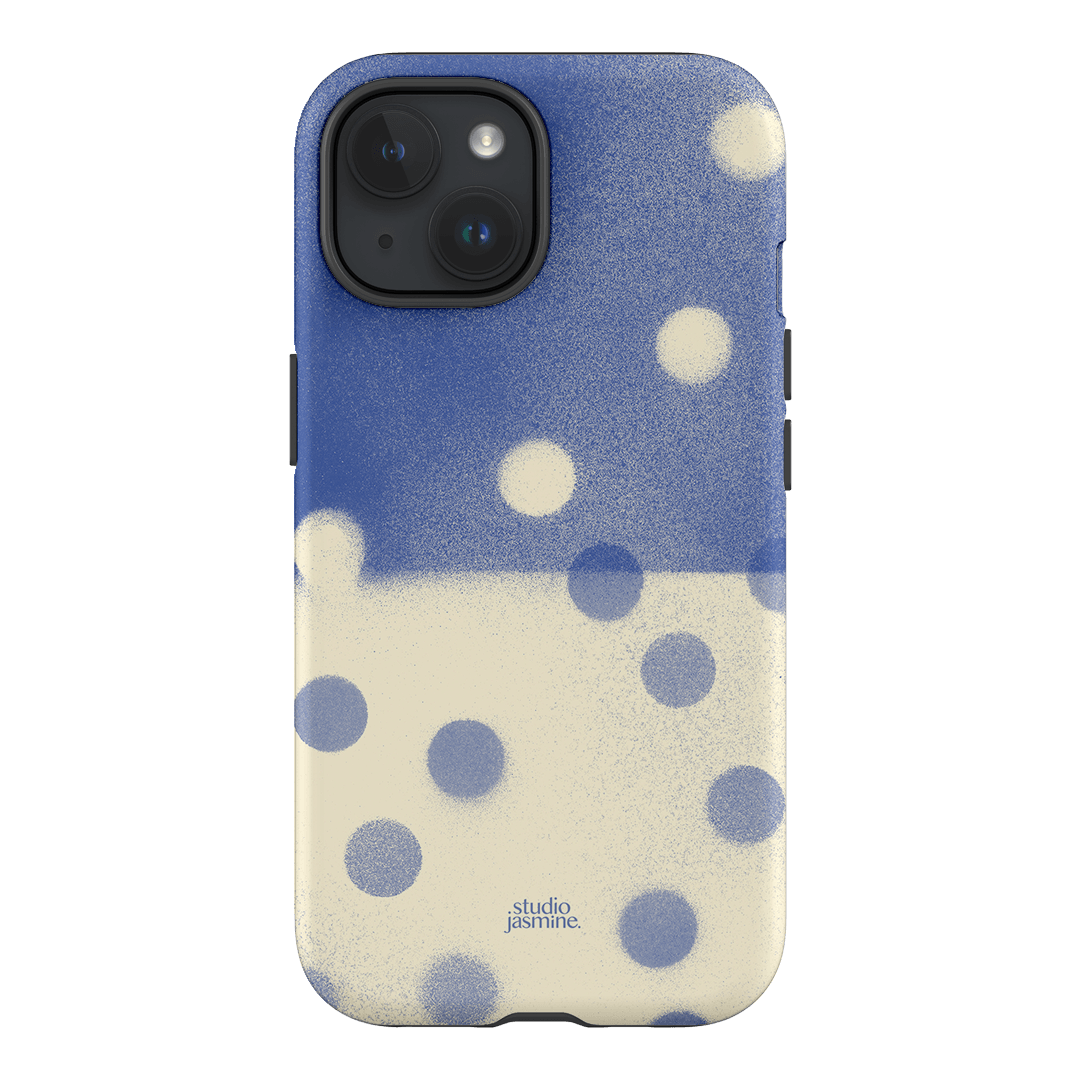 Bleu Polka Dot Printed Phone Cases iPhone 15 / Armoured by Jasmine Dowling - The Dairy