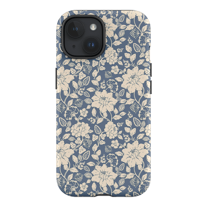 Blue Garden Printed Phone Cases iPhone 15 / Armoured by Kasiags Art - The Dairy