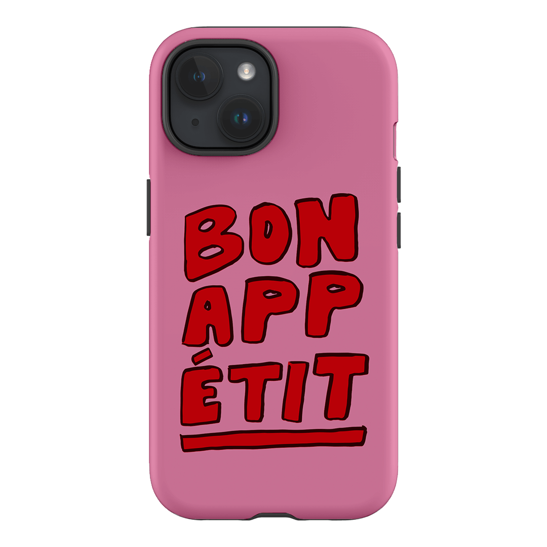 Bon Appetit Red Printed Phone Cases iPhone 15 / Armoured by The Dairy - The Dairy