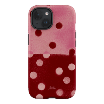 Cherry Polka Dot Printed Phone Cases iPhone 15 / Armoured by Jasmine Dowling - The Dairy