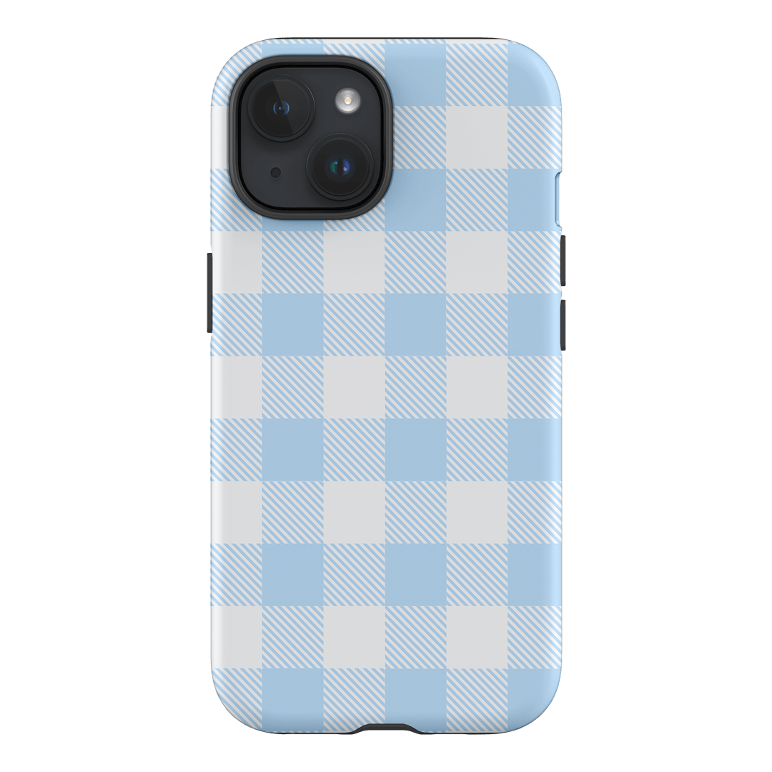Cloud Plaid Printed Phone Cases iPhone 15 / Armoured by The Dairy - The Dairy