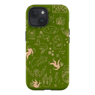 Easty Flash Green Printed Phone Cases iPhone 15 / Armoured by Easty Beasty - The Dairy