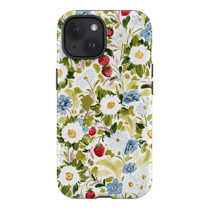 Garden Strawberries Printed Phone Cases iPhone 15 / Armoured by Ellie Mae - The Dairy