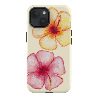 Hibiscus Flower Yellow Printed Phone Cases iPhone 15 / Armoured by BG. Studio - The Dairy