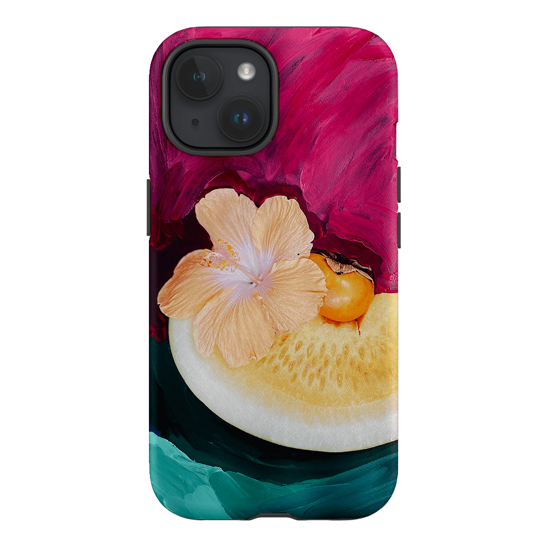 Hibiscus Melon Printed Phone Cases iPhone 15 / Armoured by Nicole Nelius - The Dairy