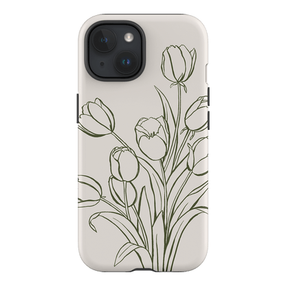Inked Tulips Printed Phone Cases iPhone 15 / Armoured by Typoflora - The Dairy