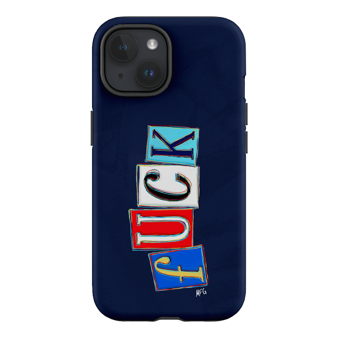 Lil Fcks Blue Printed Phone Cases iPhone 15 / Armoured by Margarbs Art - The Dairy