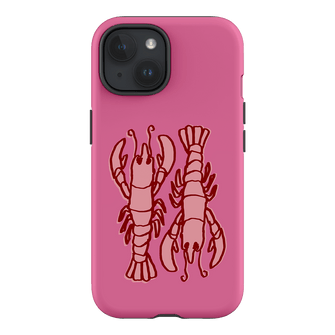 Lobster Love Pink Printed Phone Cases iPhone 15 / Armoured by The Dairy - The Dairy