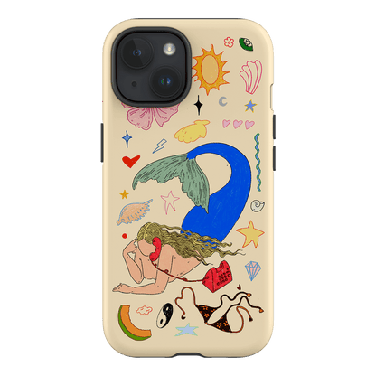 Mermaid Salad Cream Printed Phone Cases iPhone 15 / Armoured by Easty Beasty - The Dairy