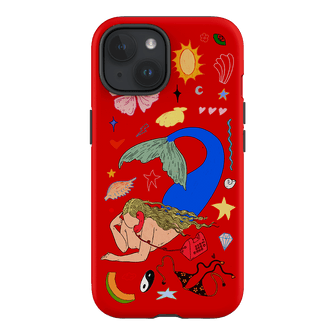 Mermaid Salad Scarlet Printed Phone Cases iPhone 15 / Armoured by Easty Beasty - The Dairy