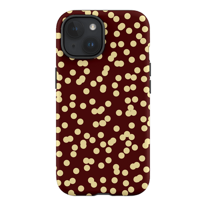 Mini Confetti Burgundy Butter Printed Phone Cases iPhone 15 / Armoured by Veronica Tucker - The Dairy