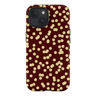 Mini Confetti Burgundy Butter Printed Phone Cases iPhone 15 / Armoured by Veronica Tucker - The Dairy