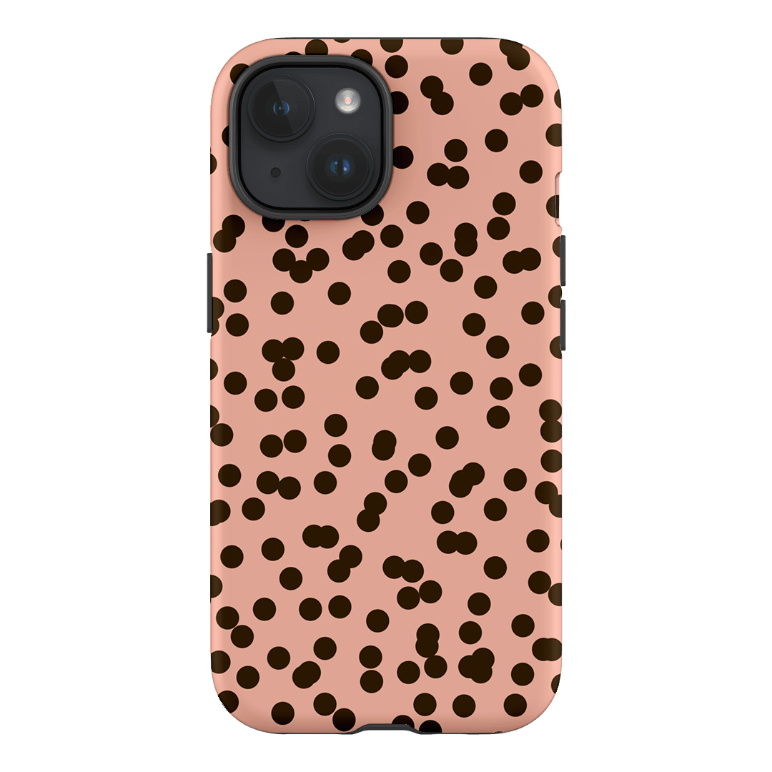 Mini Confetti Pink Chocolate Printed Phone Cases iPhone 15 / Armoured by Veronica Tucker - The Dairy
