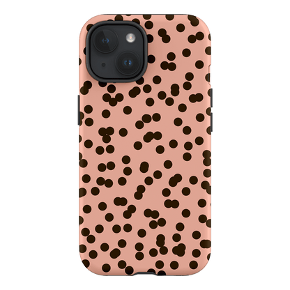 Mini Confetti Pink Chocolate Printed Phone Cases iPhone 15 / Armoured by Veronica Tucker - The Dairy