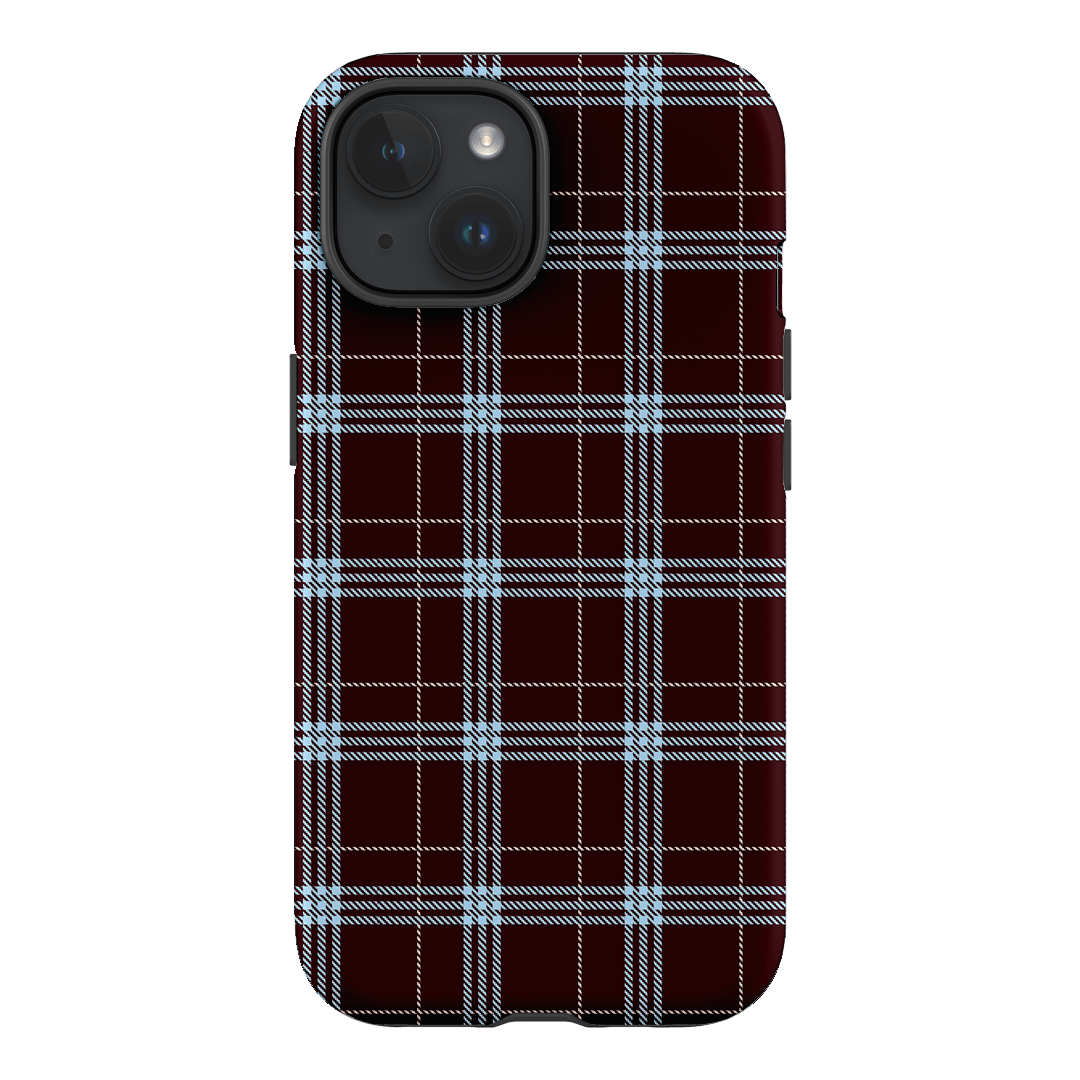 Mocha Plaid Printed Phone Cases iPhone 15 / Armoured by The Dairy - The Dairy