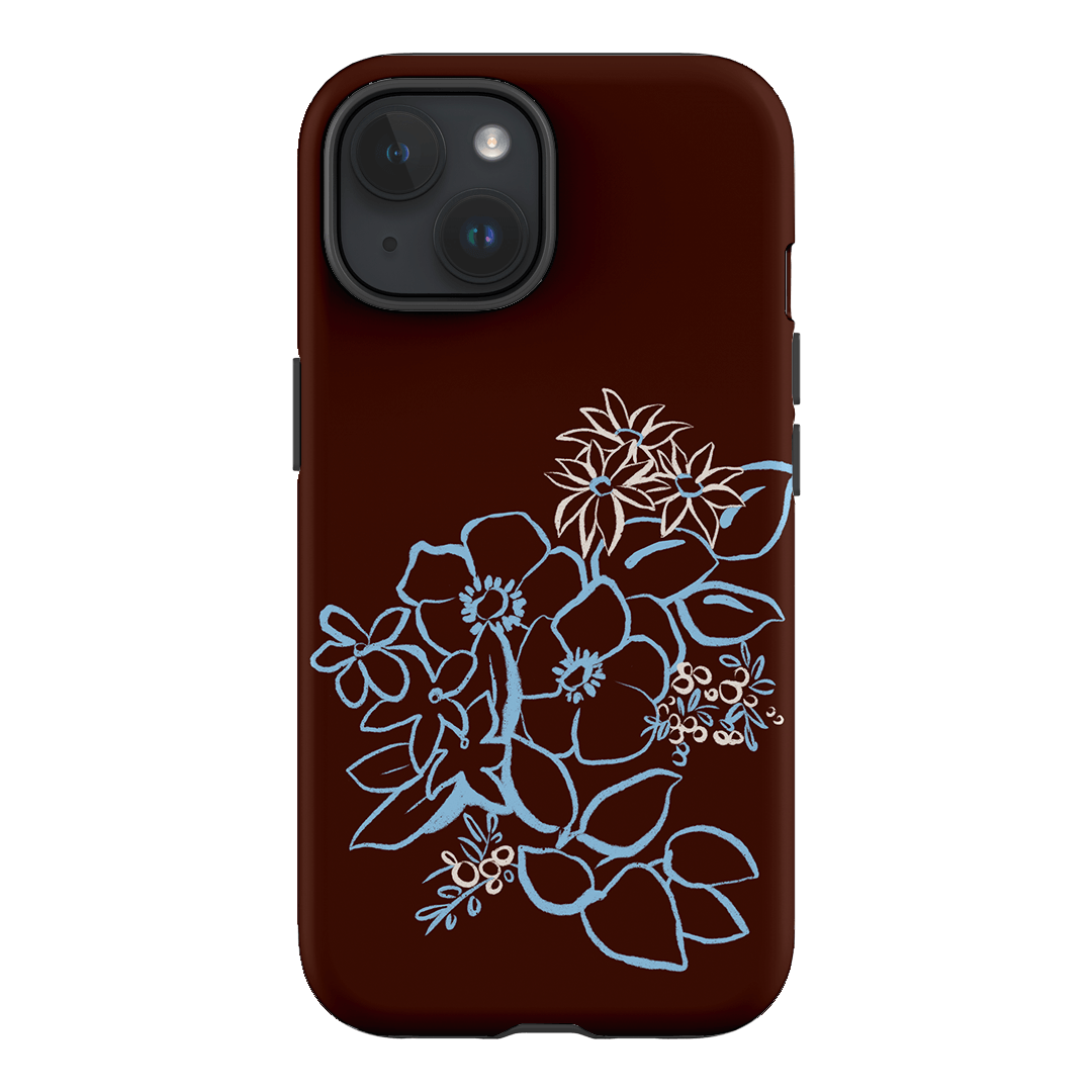 Mocha Posy Printed Phone Cases iPhone 15 / Armoured by Typoflora - The Dairy