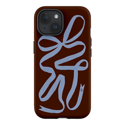 Mocha Ribbon Printed Phone Cases iPhone 15 / Armoured by Jasmine Dowling - The Dairy