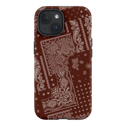 Paisley Cinnamon Printed Phone Cases iPhone 15 / Armoured by The Dairy - The Dairy