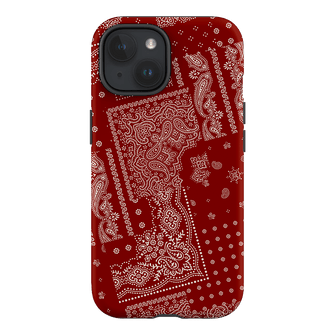 Paisley Crimson Printed Phone Cases iPhone 15 / Armoured by The Dairy - The Dairy