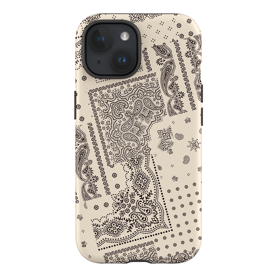 Paisley Ecru Printed Phone Cases iPhone 15 / Armoured by The Dairy - The Dairy