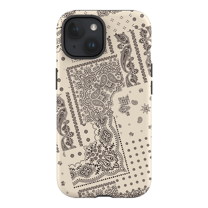 Paisley Ecru Printed Phone Cases iPhone 15 / Armoured by The Dairy - The Dairy